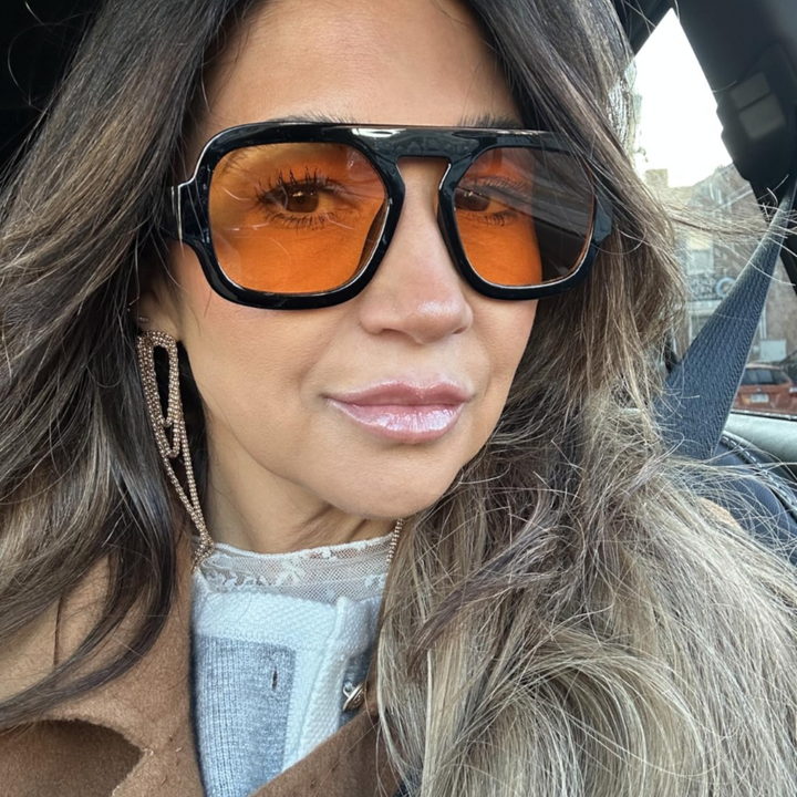 MUNSADE - Trendy Square Aviator Sunglasses for Women