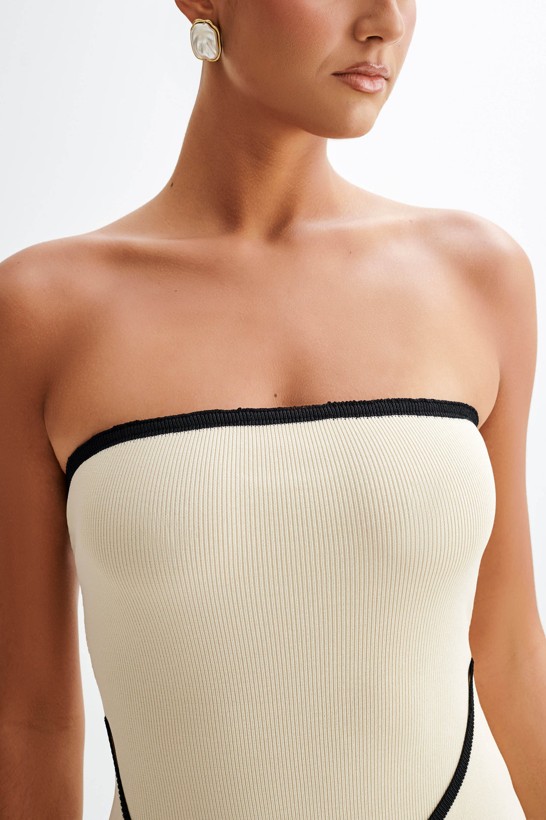 Cécile Strapless Knit Mini