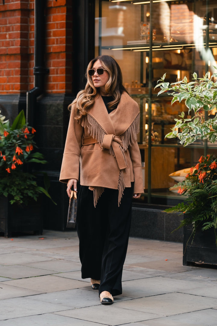 Aubrelle Fringe Coat
