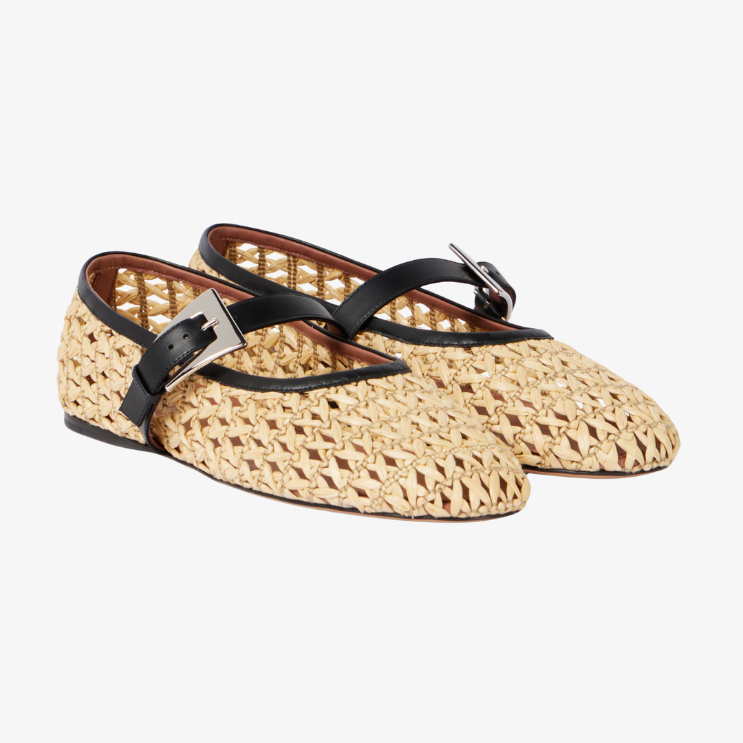 JULIETTE - Luxe Woven Ballet Flats