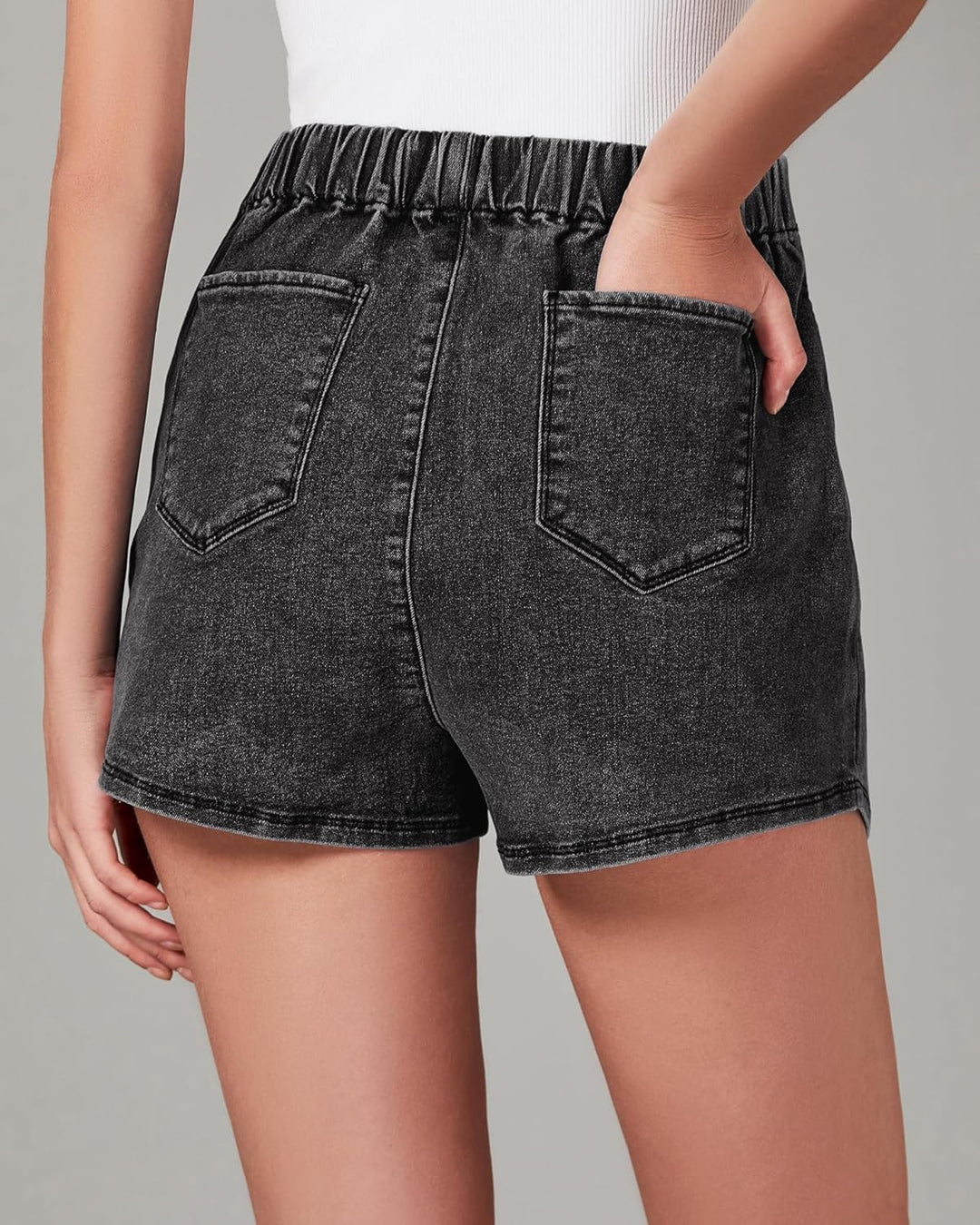 The Denim Wrap Skort