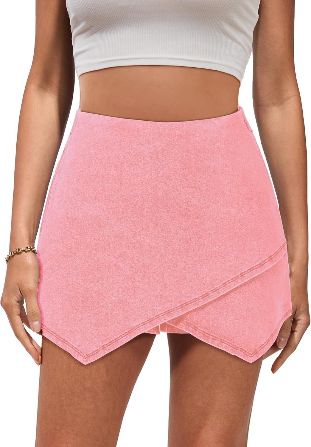 The Denim Wrap Skort