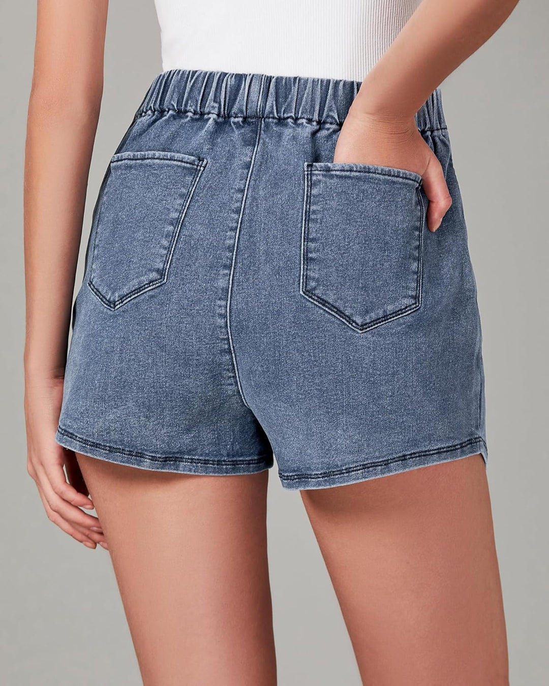 The Denim Wrap Skort