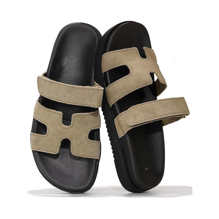 MAYVEN - Leather Slide Sandals
