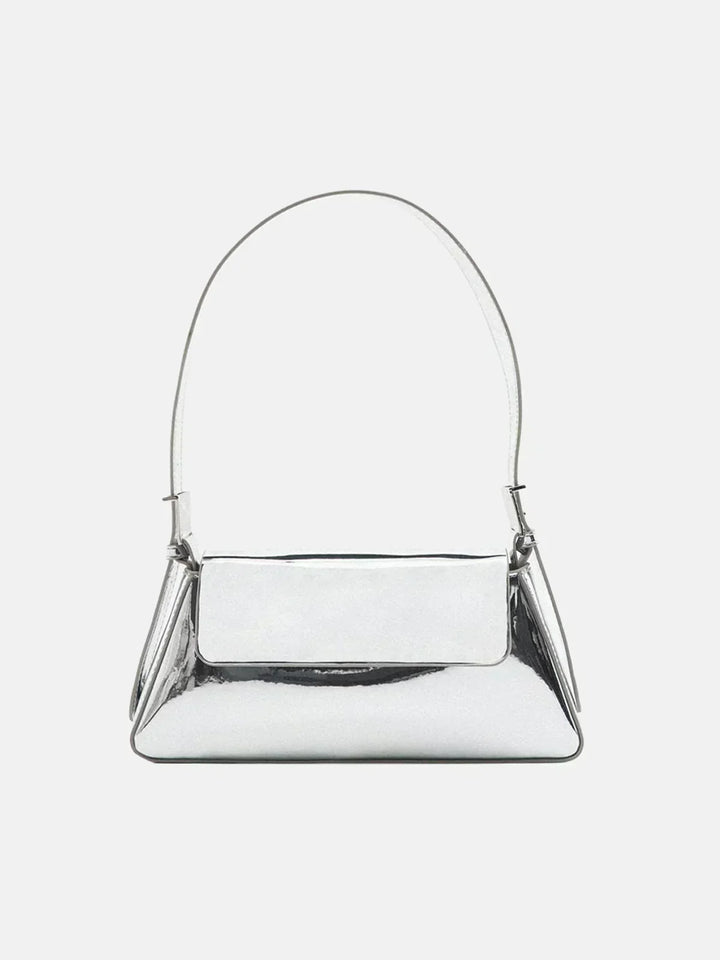 Sophia Metallic Leather Shoulder Bag