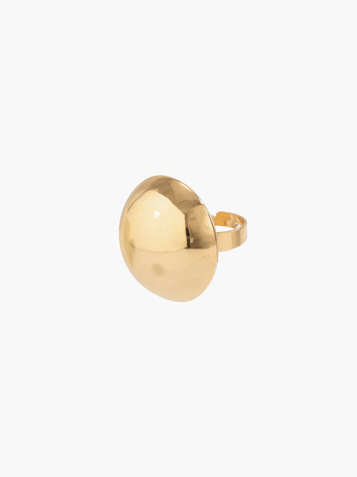Rayna Geometric Half Ball Ring