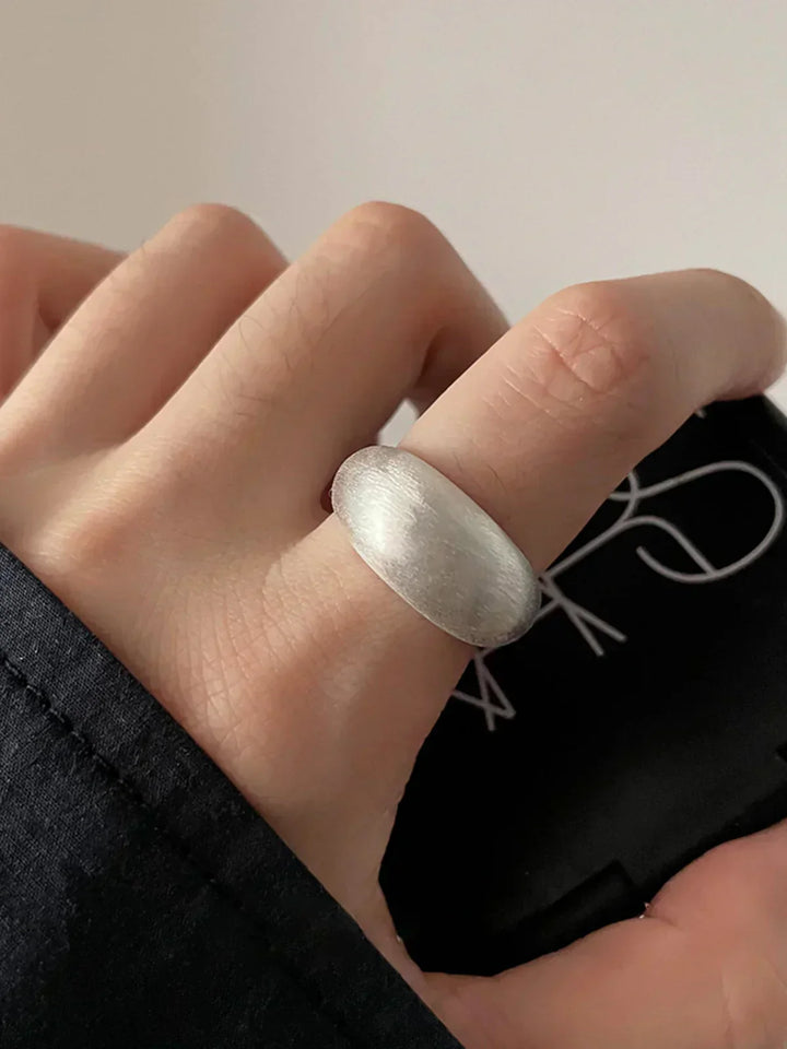 Tahoe Minimalist Oval Brushed Ring