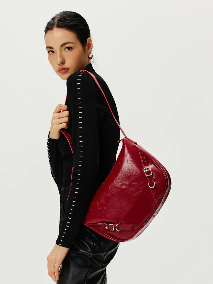 Never Do That Zipper Shoulder Bag