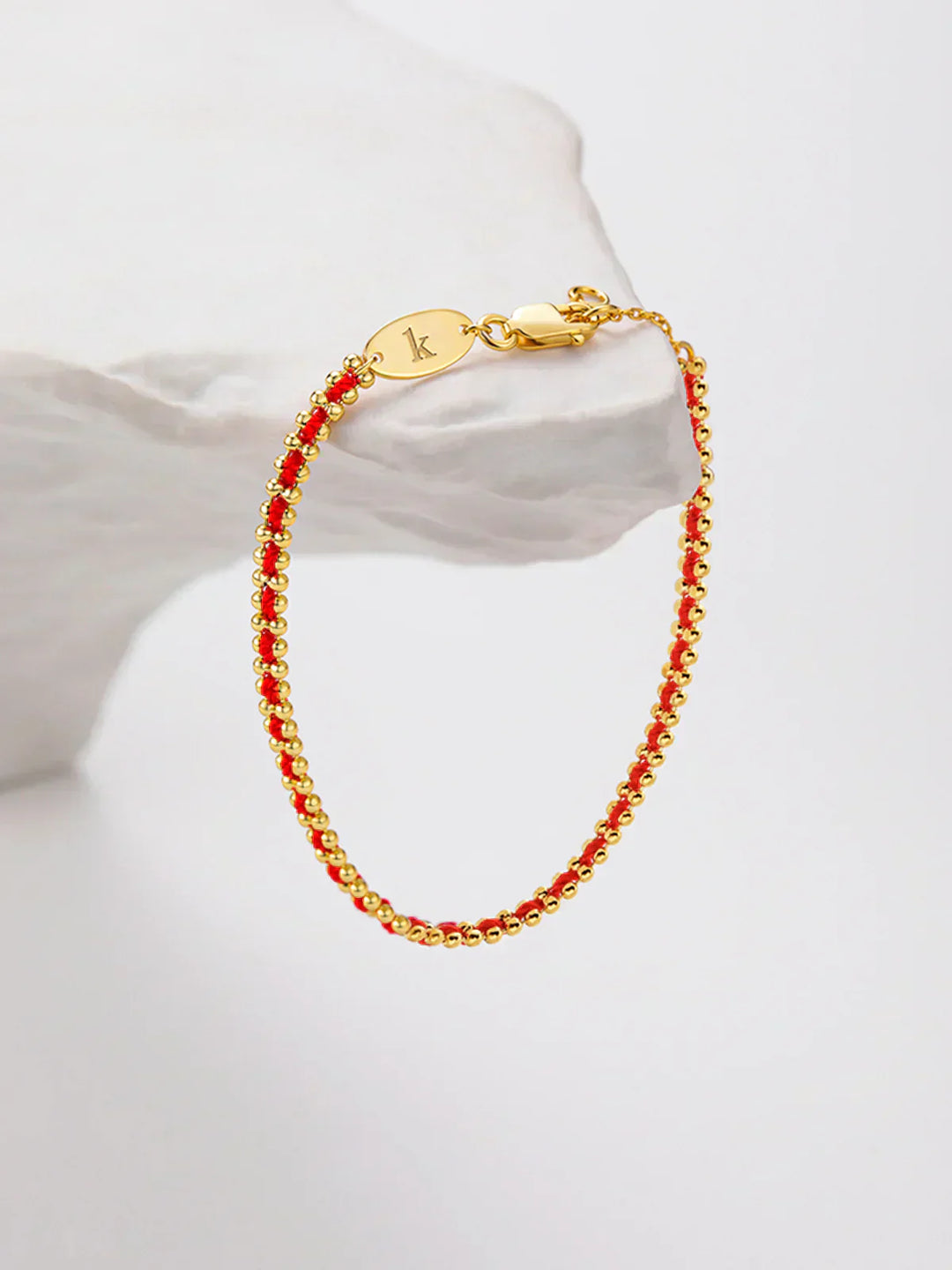 Halo Protected Red String Charm Bracelet