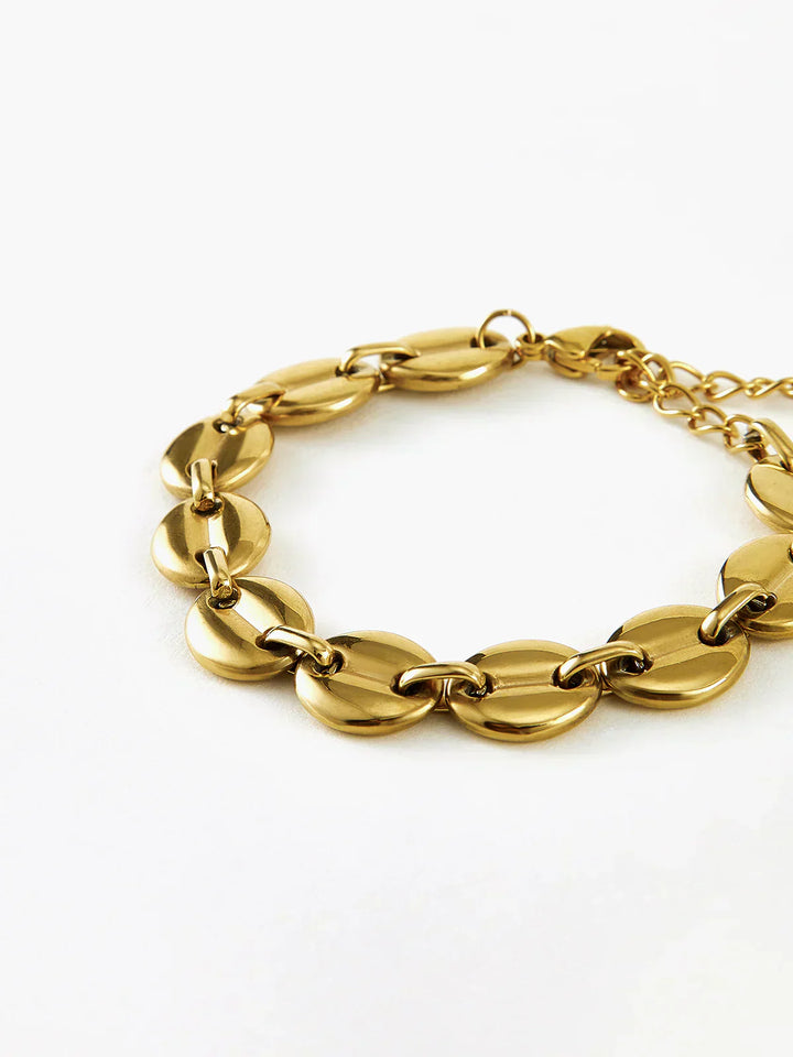 Luxor Golden Coffee Bean Bracelet