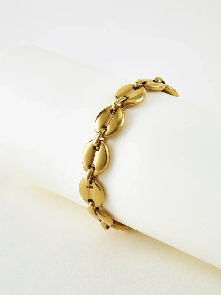 Luxor Golden Coffee Bean Bracelet