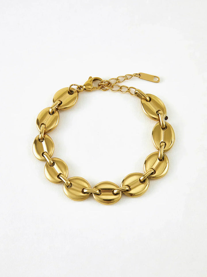 Luxor Golden Coffee Bean Bracelet