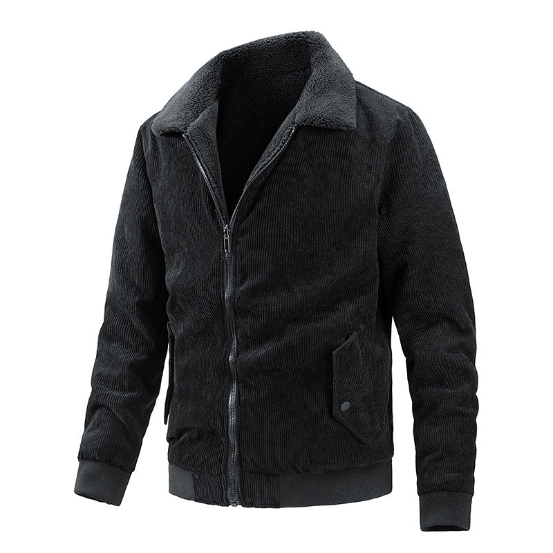 JIMMY - Bomber Jacket With Wool Lining