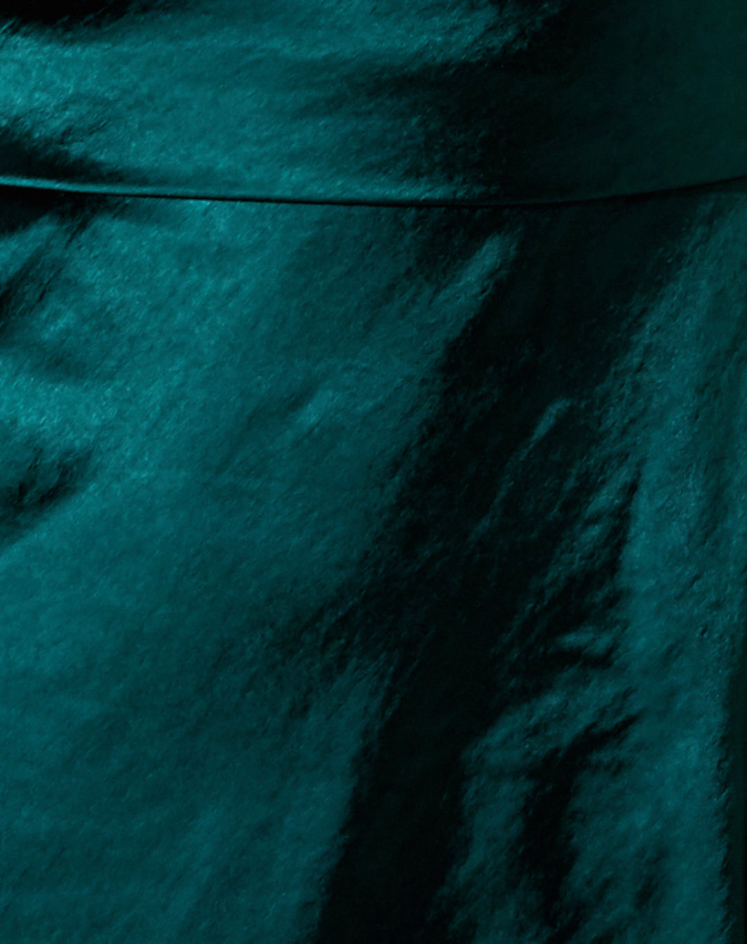 Isabeau  Modern Satin Green Mini