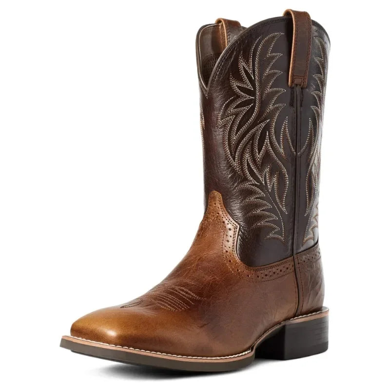 CARSON – Men’s Embroidered Retro Cowboy Boots