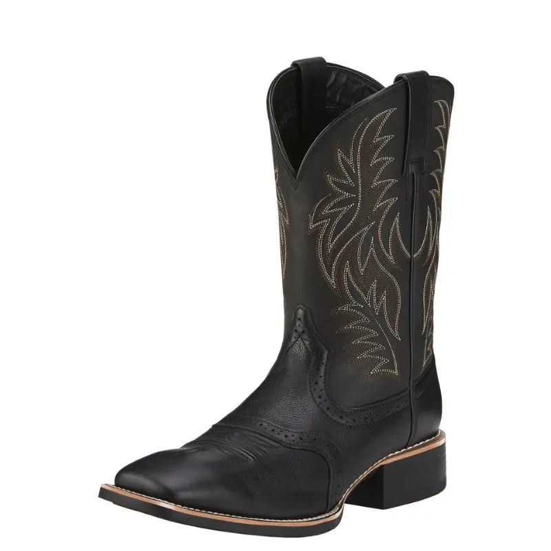 CARSON – Men’s Embroidered Retro Cowboy Boots