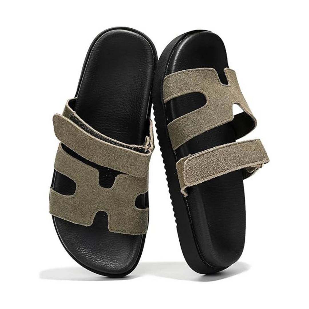 MAYVEN - Leather Slide Sandals
