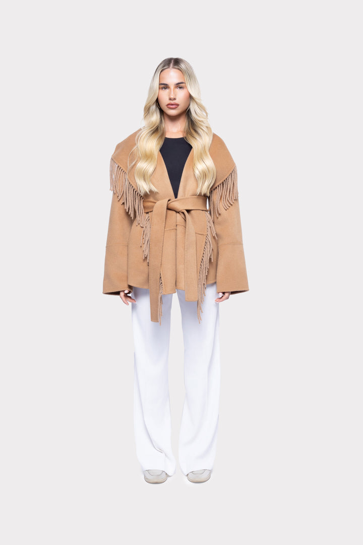 Aubrelle Fringe Coat