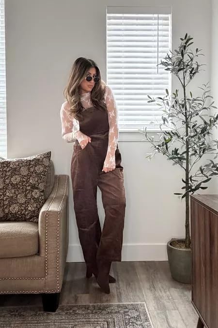 Camille Velours Overalls
