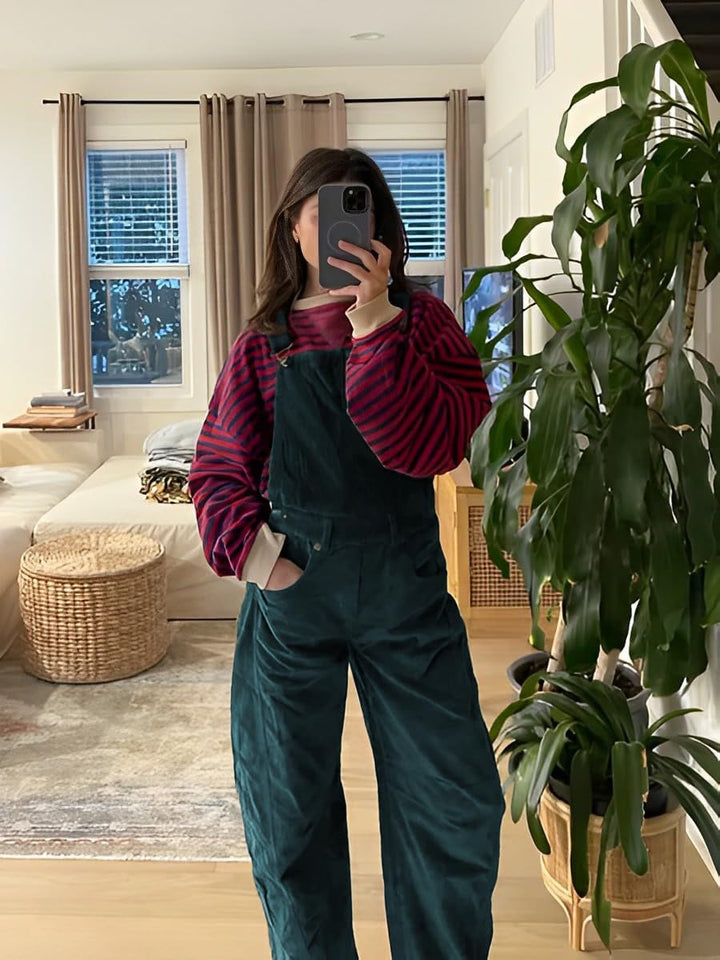 Camille Velours Overalls