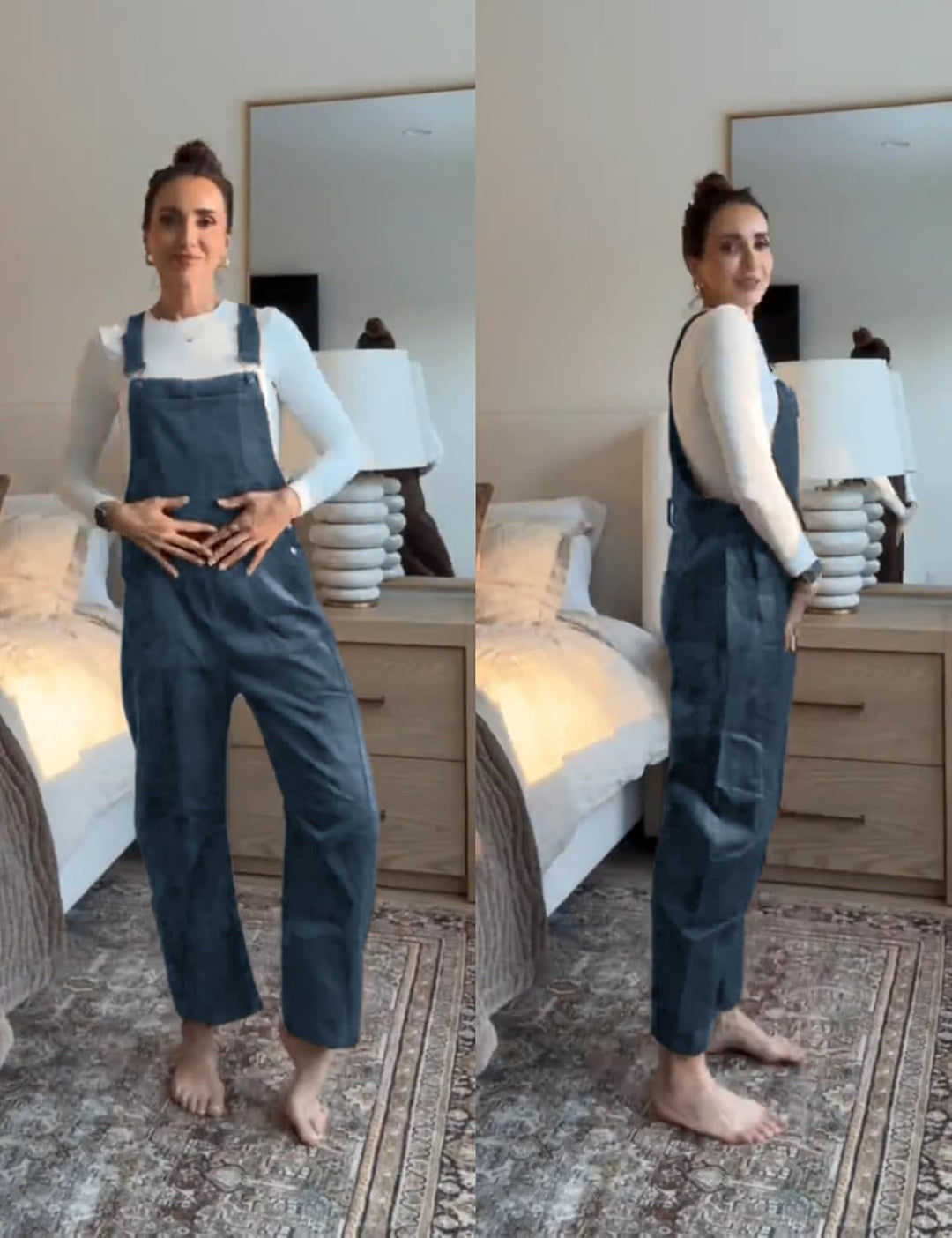 Camille Velours Overalls