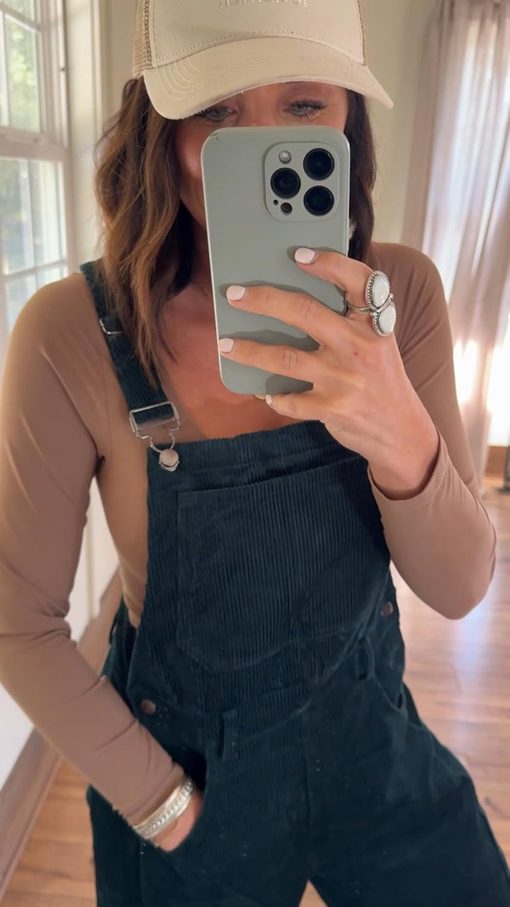 Camille Velours Overalls