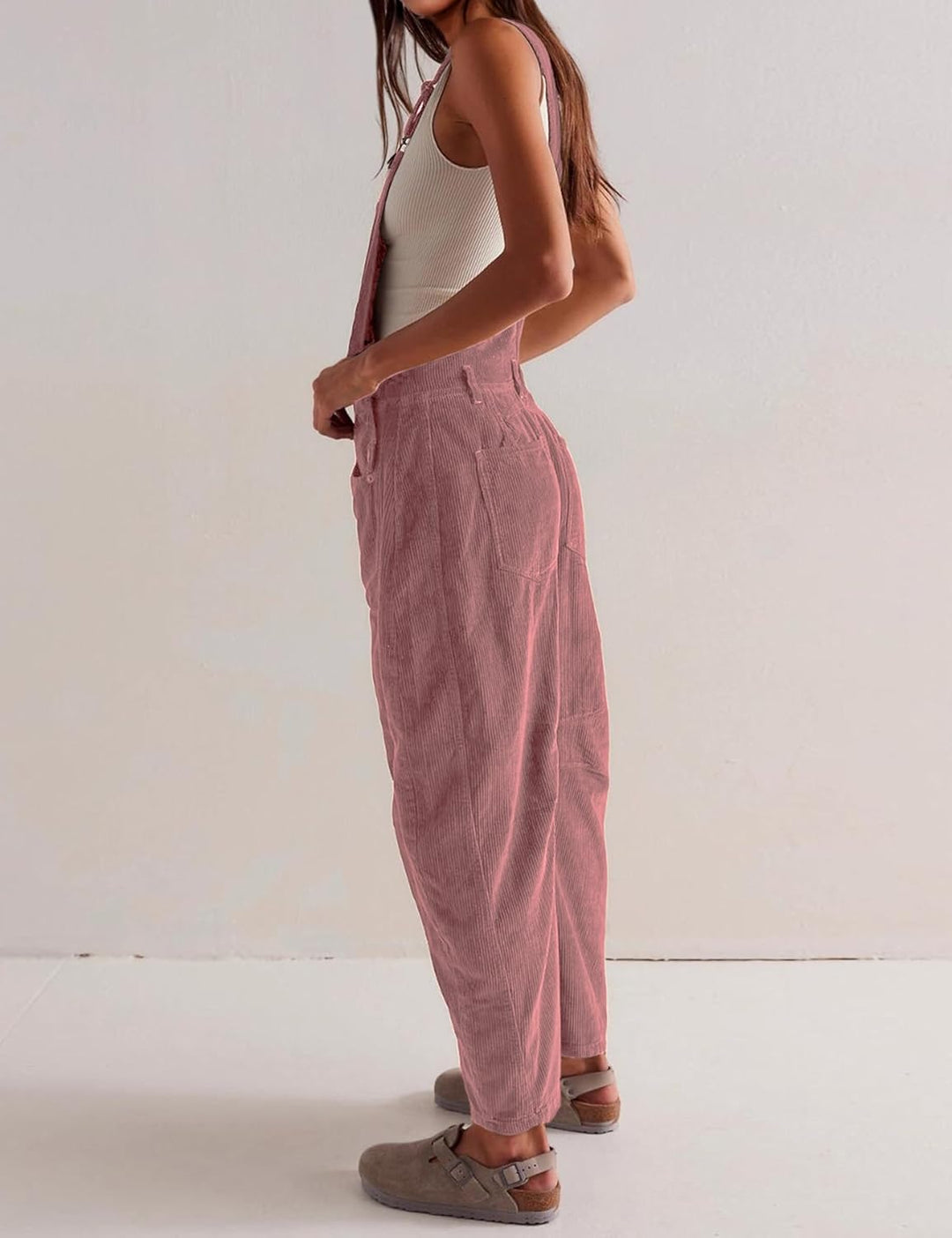 Camille Velours Overalls