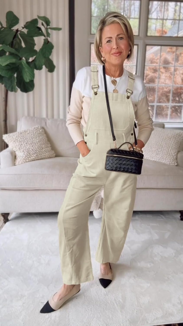 Camille Velours Overalls