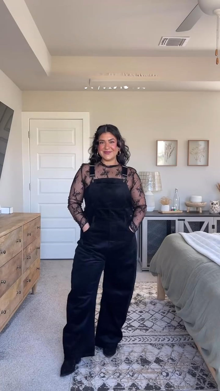 Camille Velours Overalls