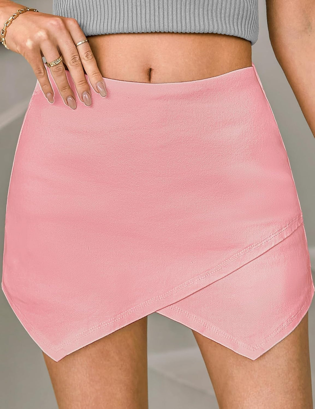 The Denim Wrap Skort