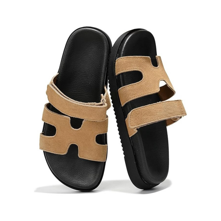 MAYVEN - Leather Slide Sandals