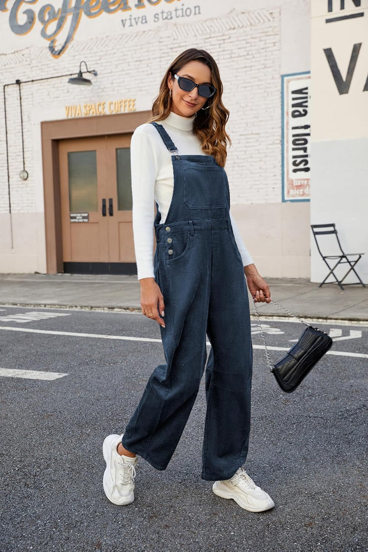 Camille Velours Overalls