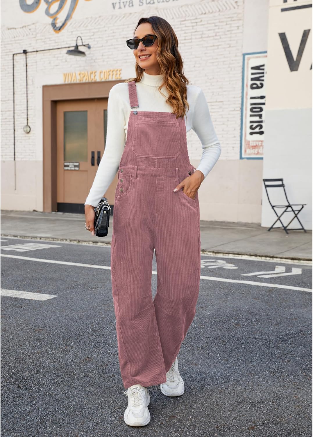 Camille Velours Overalls