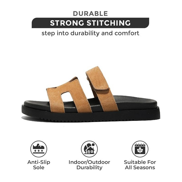 MAYVEN - Leather Slide Sandals