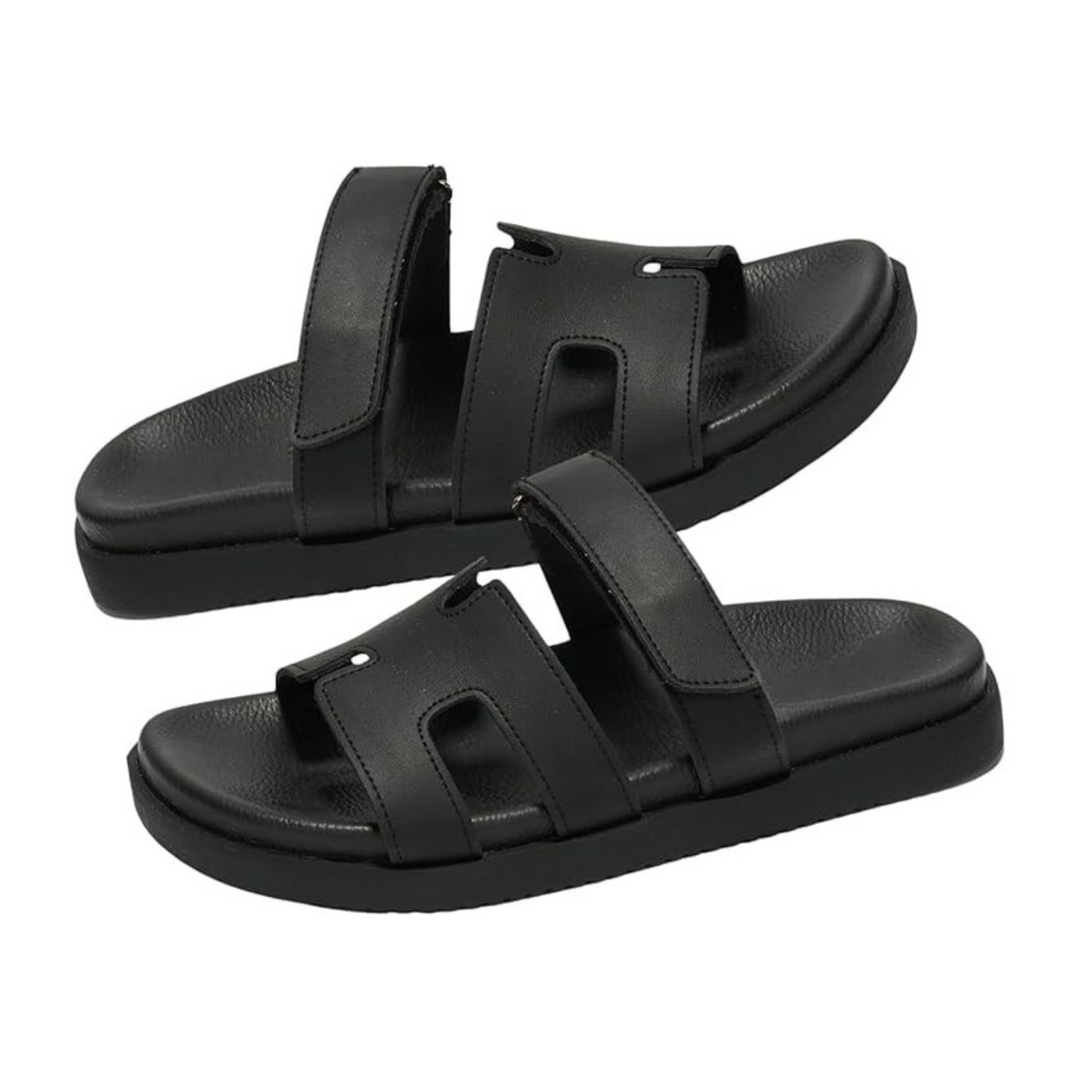 MAYVEN - Leather Slide Sandals