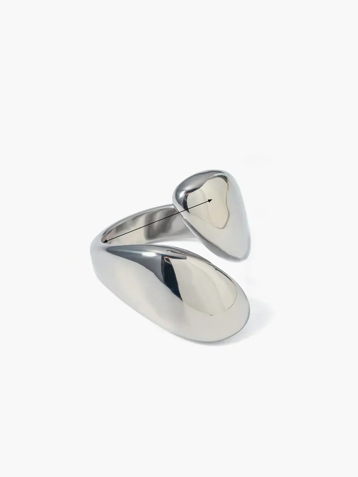 Georgie Oversize Heart Love Ring