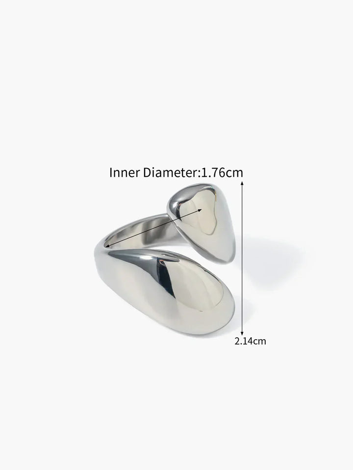 Georgie Oversize Heart Love Ring