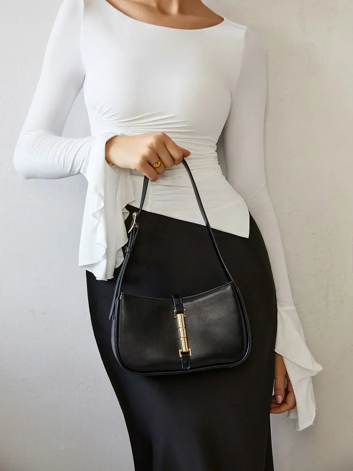 All About You Golden Shoulder Bag