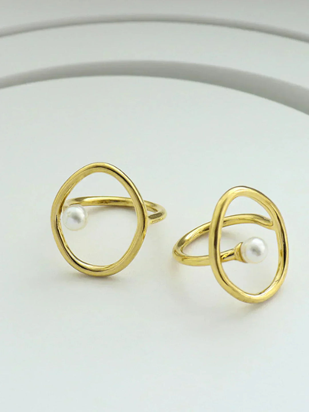 Mikayla Freshwater Pearl Gold Ring