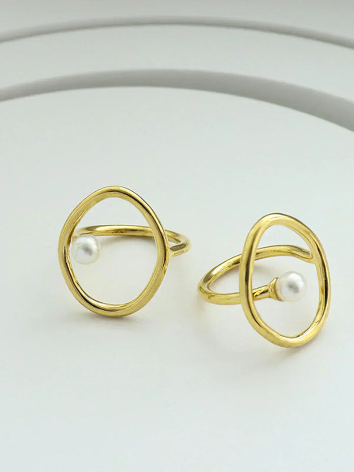 Mikayla Freshwater Pearl Gold Ring