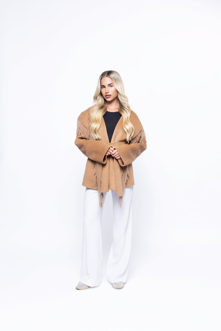 Aubrelle Fringe Coat