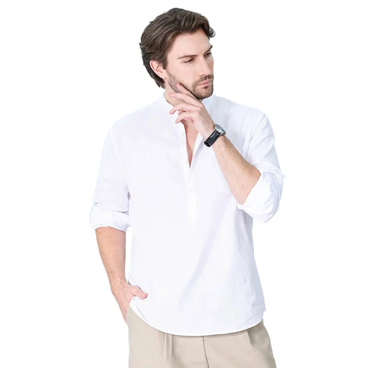 LUKE – Men’s Breathable Long Sleeve Shirt Business Casual
