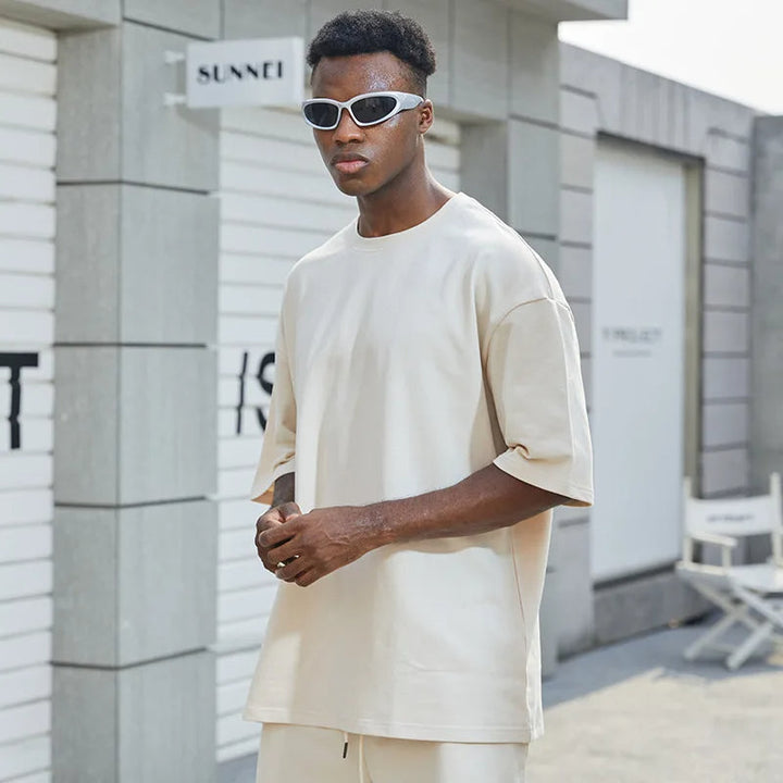 FUMEZ - Minimalist Oversized Casual T-Shirt Set