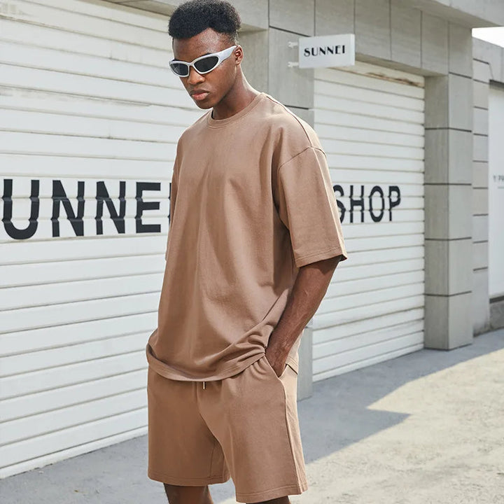 FUMEZ - Minimalist Oversized Casual T-Shirt Set